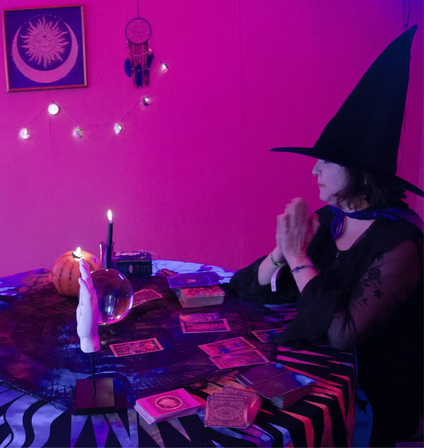 Lectura de tarot a la luz de las velas
